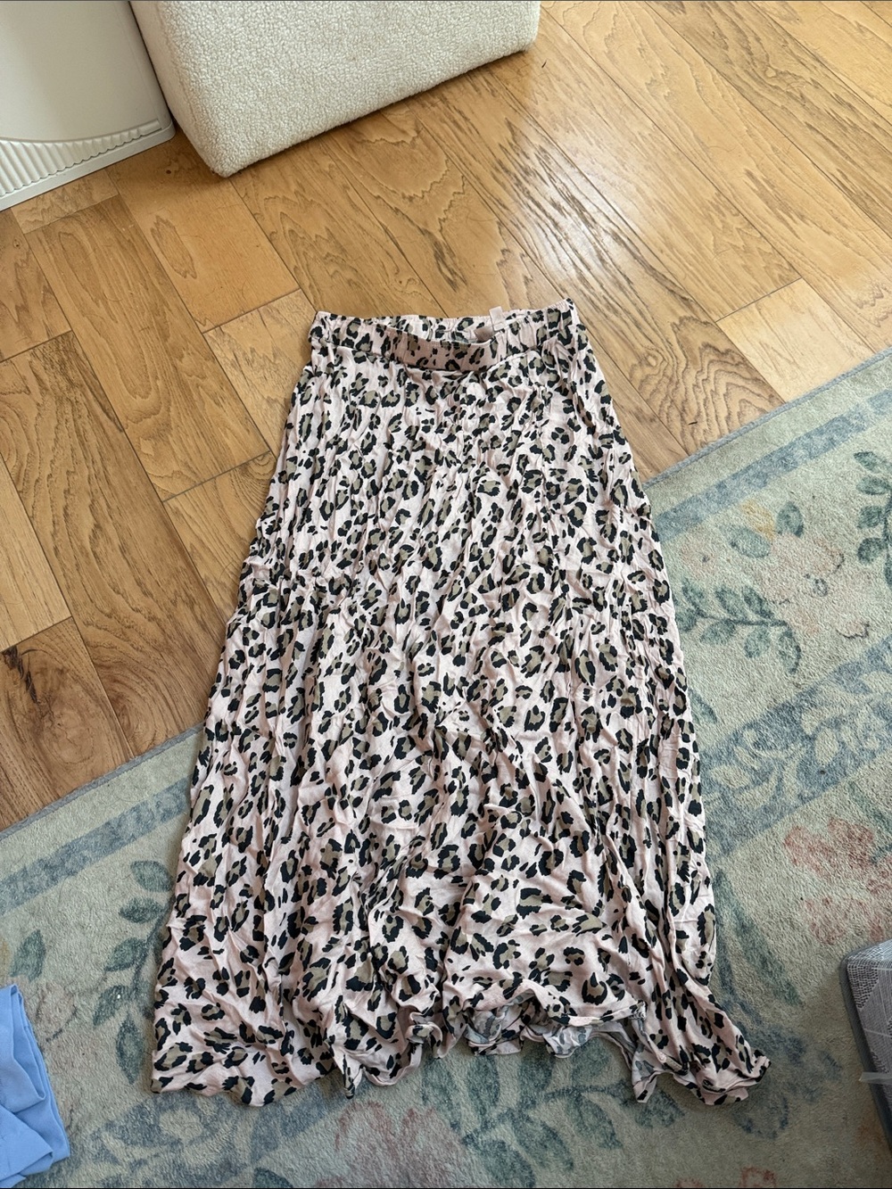 Philosophy Pink Leopard Print Maxi Skirt